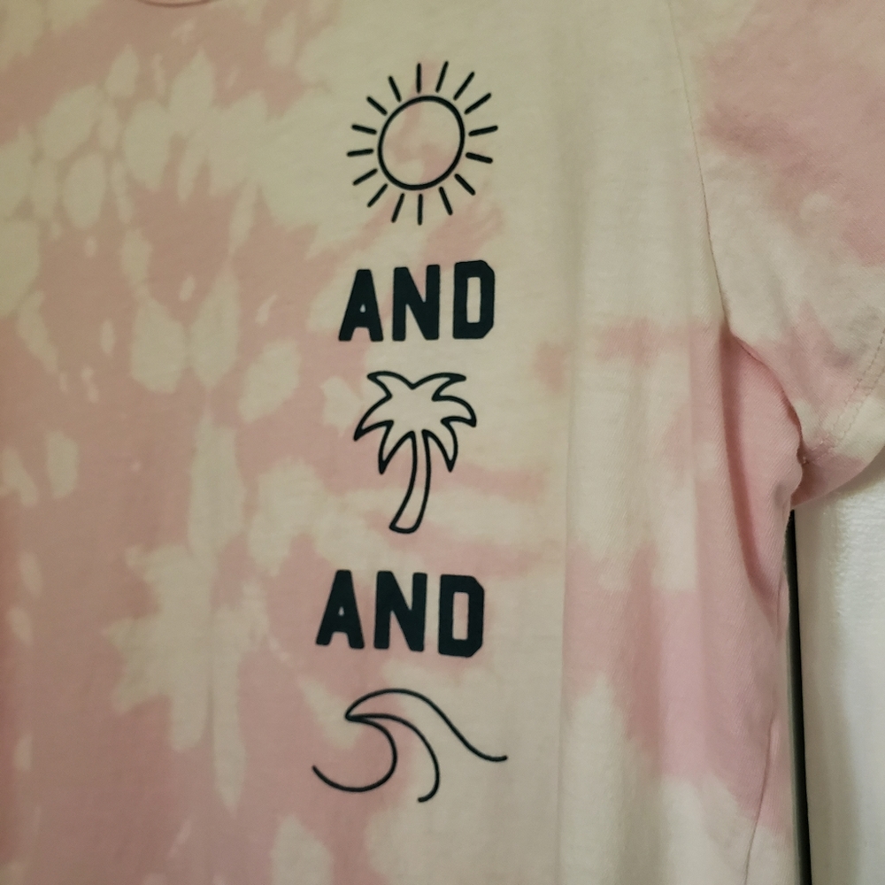 Old Navy pink and white tie dye shirt, size M - Picture 5 of 8
